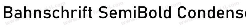 Bahnschrift SemiBold Condensed字体转换